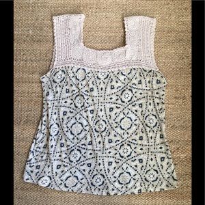 Lucky Brand Crochet tank top